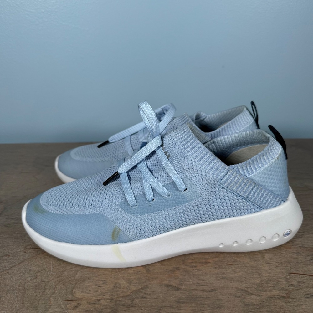 Peter Millar Hyperlight Glide Sneakers Womens 8.5 Blue Knit Slip On LF21EF01